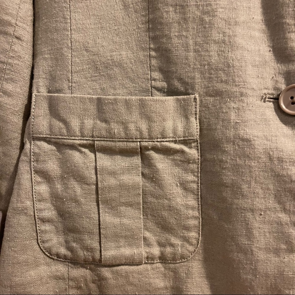 BCBGMaxazria Linen Blazer Jacket Size Medium - Picture 7 of 11